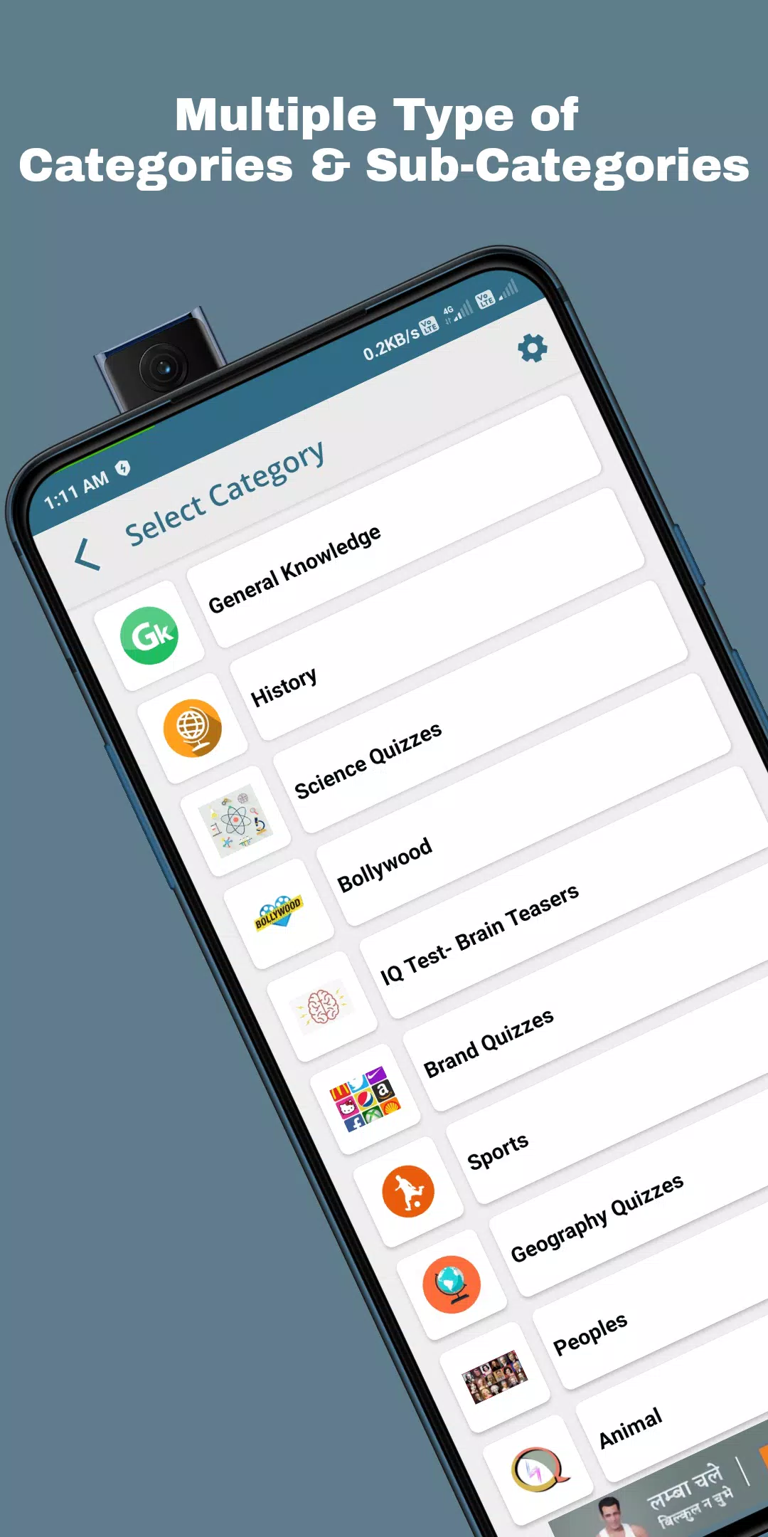 QuizOn- All GK Trivia Quiz App Capture d'écran 2