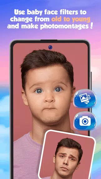 Baby Face Funny Age Changer Captura de tela 0