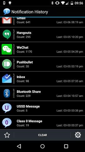 Notification History Captura de pantalla 0