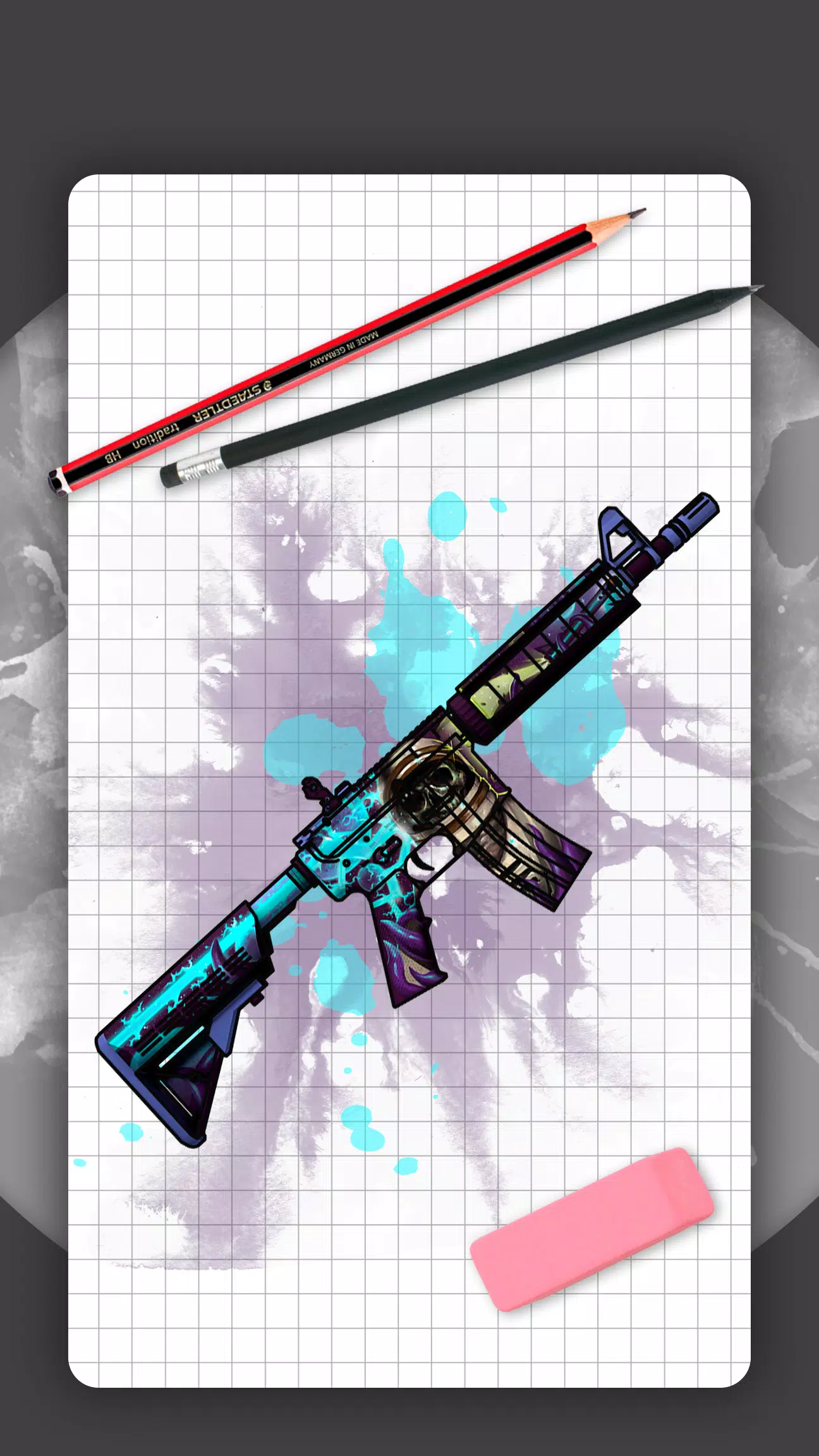 How to draw weapons. Skins Schermafbeelding 0