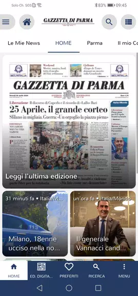 Gazzetta di Parma ဖန်သားပြင်ဓာတ်ပုံ 0