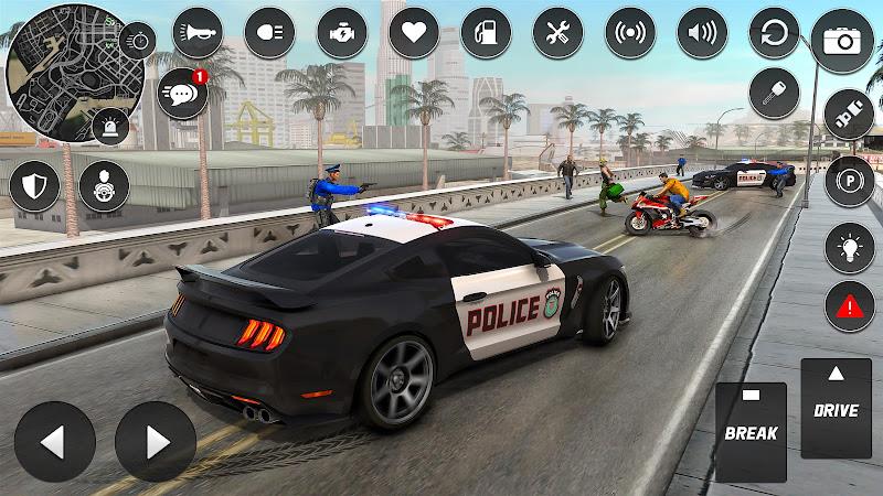 Police Chase Thief Cop Games ဖန်သားပြင်ဓာတ်ပုံ 0