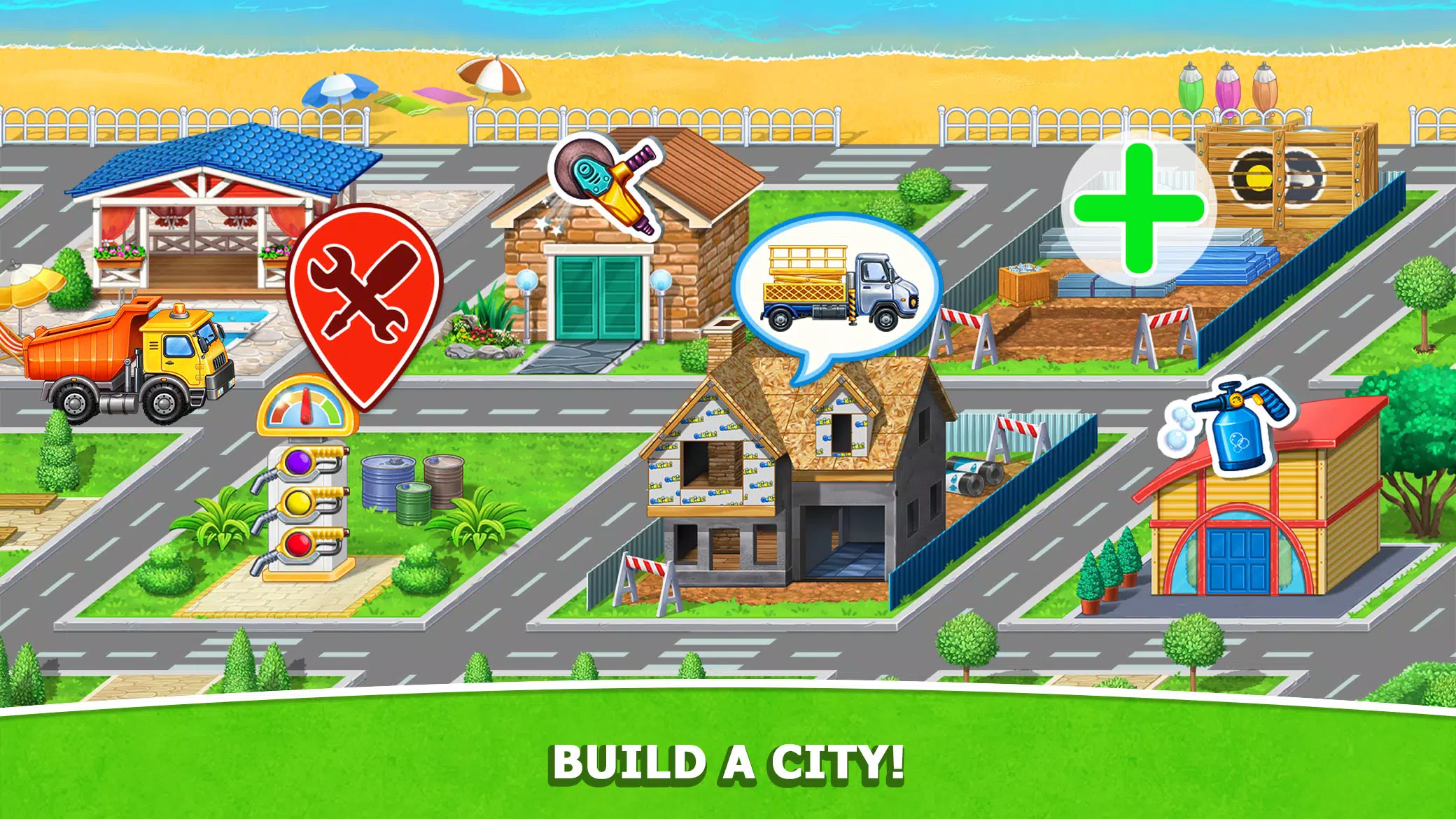 Kids Truck: City Builder Games スクリーンショット 0