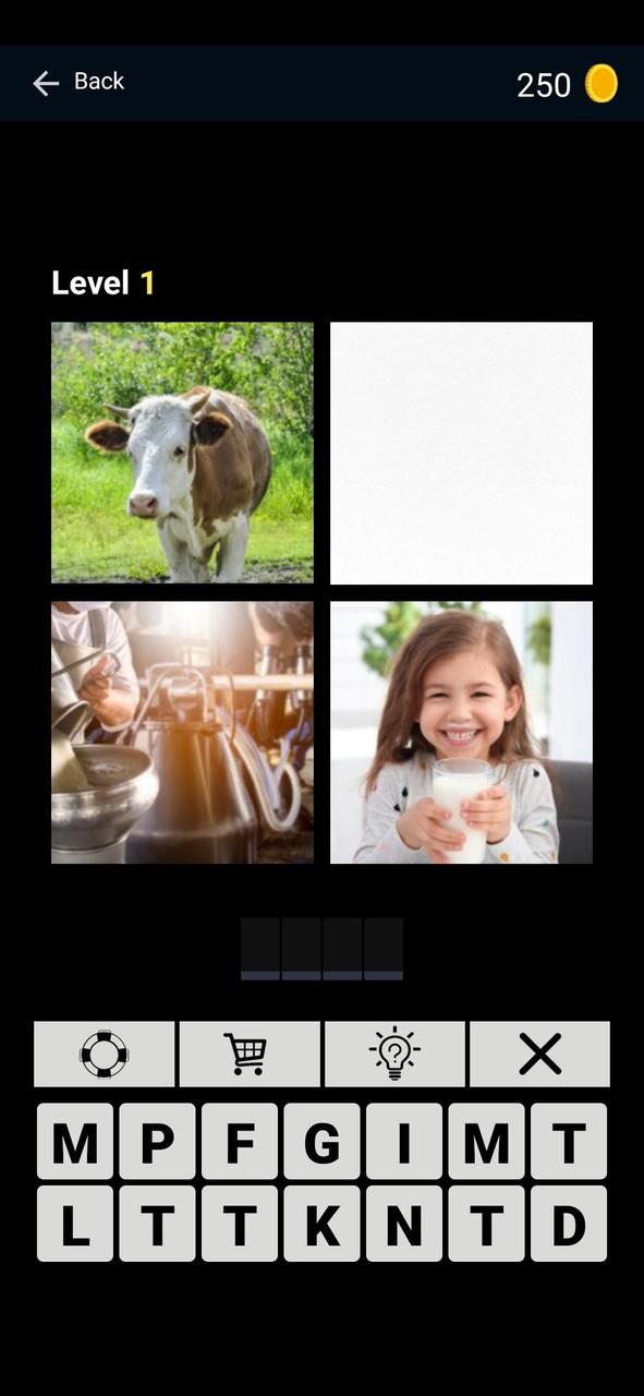 Puzzle: 4 pics 1 word offline Скриншот 2