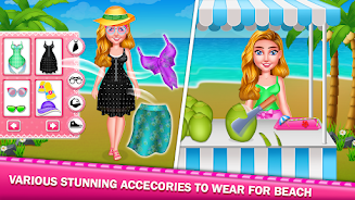 Summer Beach Girl Fun Activity Captura de pantalla 1