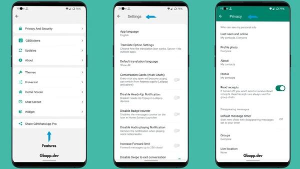 GBWhatsApp Pro v17.77 Screenshot 2