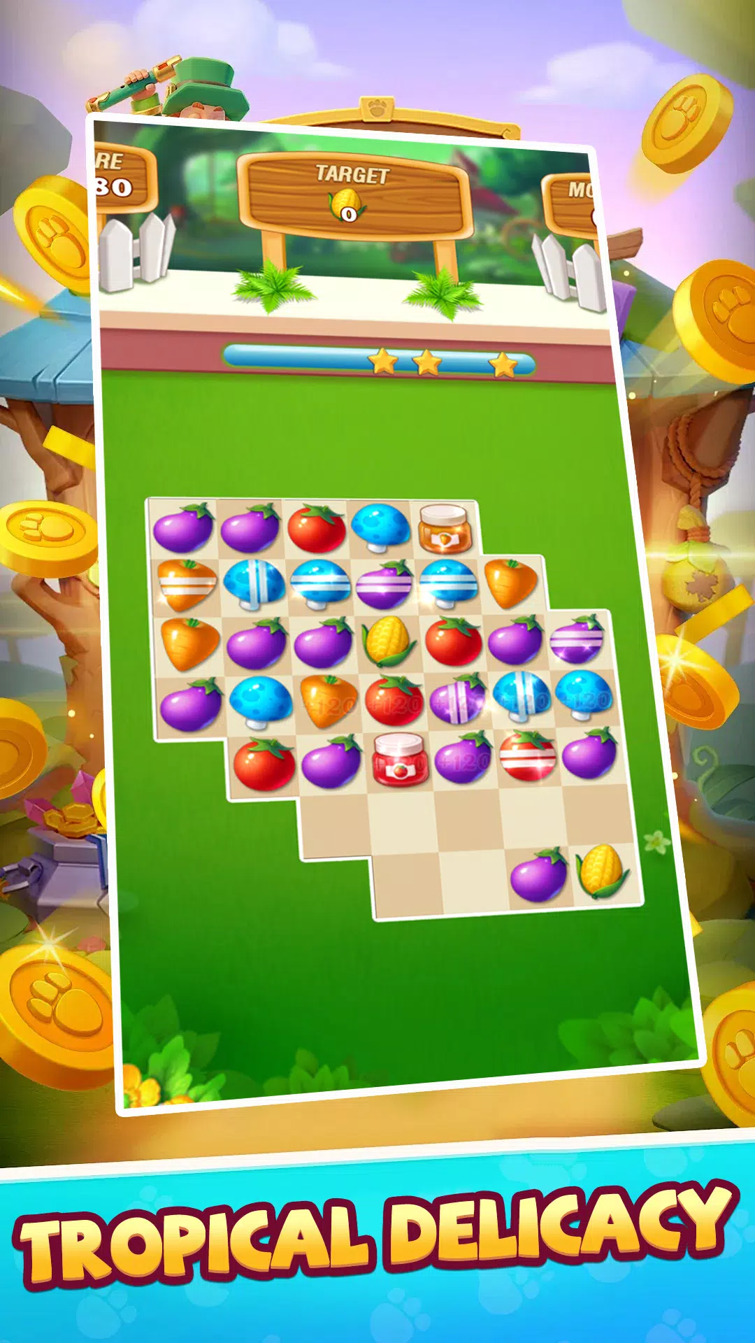 Tropical Match Game Capture d'écran 0
