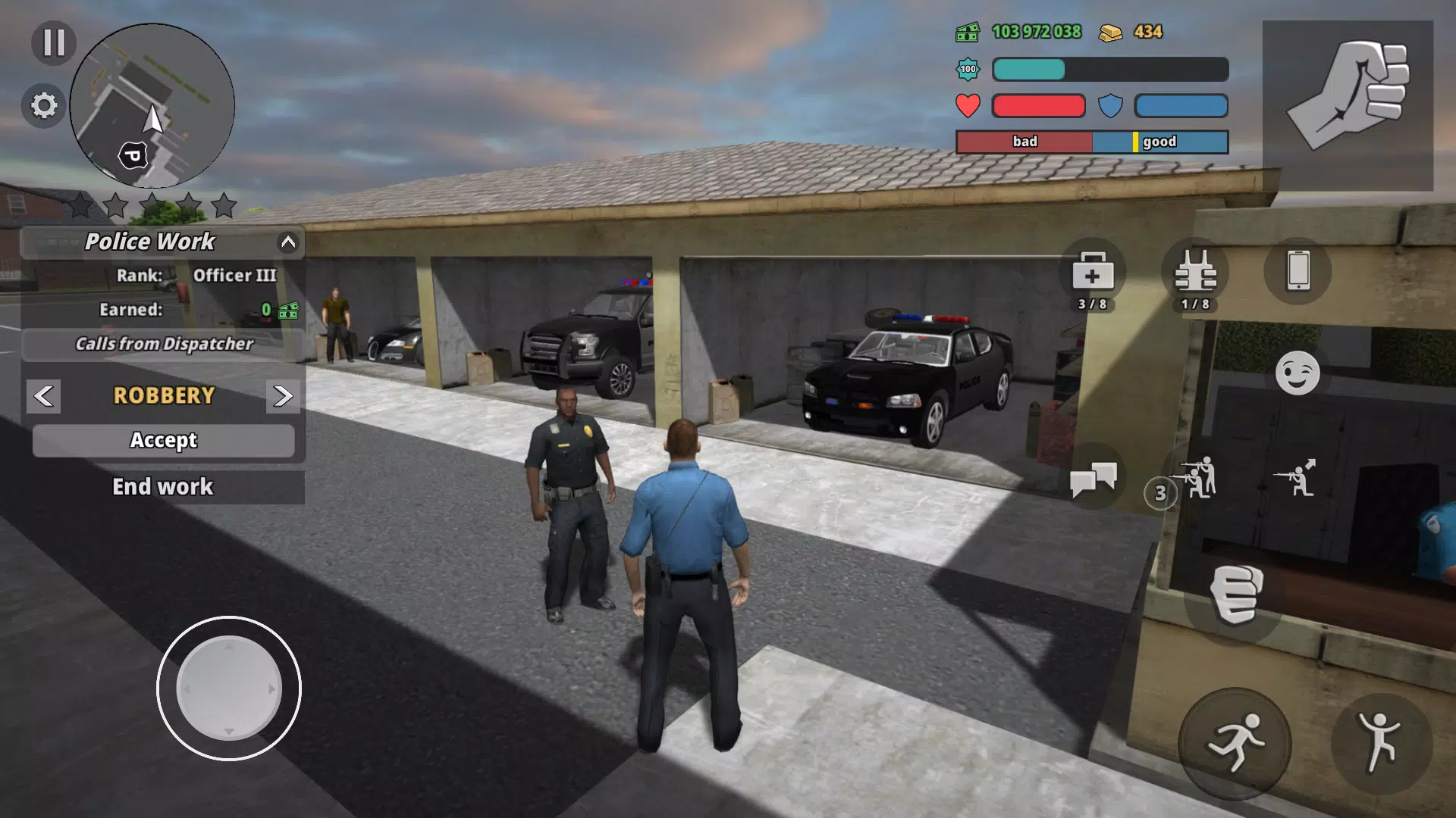 Police Cop Simulator. Gang War Screenshot 2