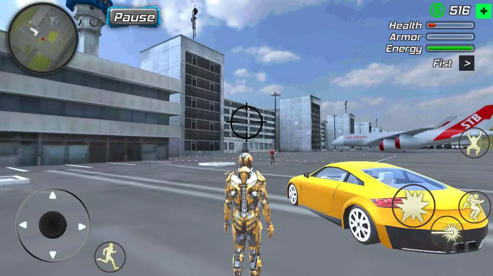 Super Crime Iron Hero Robot Tangkapan skrin 3