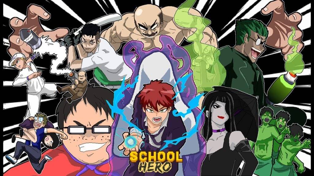 Take on Hordes of Enemy Classmates in School Hero, a New Beat 'Em Up