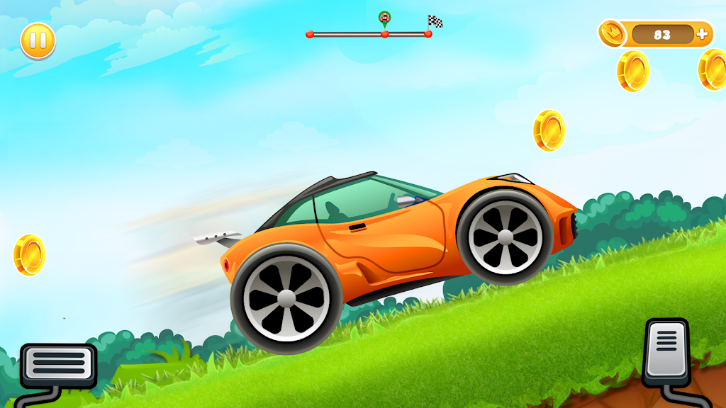 Uphill Races Car Game For Boys Captura de tela 0