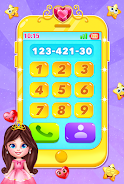 cute princess toy phone game Tangkapan skrin 0