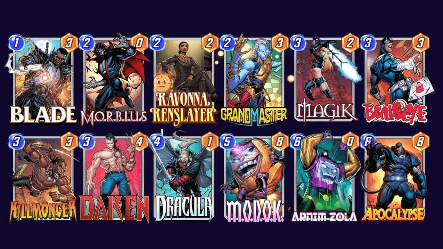Daken combo deck from ensigame.com