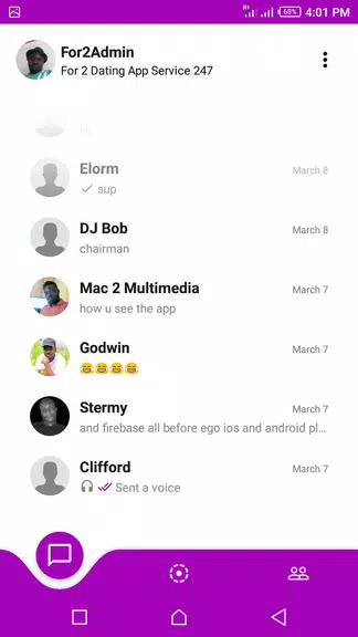 For 2 - Dating Messaging App स्क्रीनशॉट 3