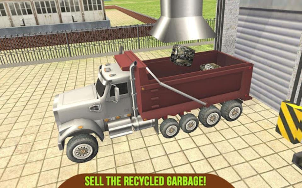 Garbage Truck Recycling SIM Captura de pantalla 1