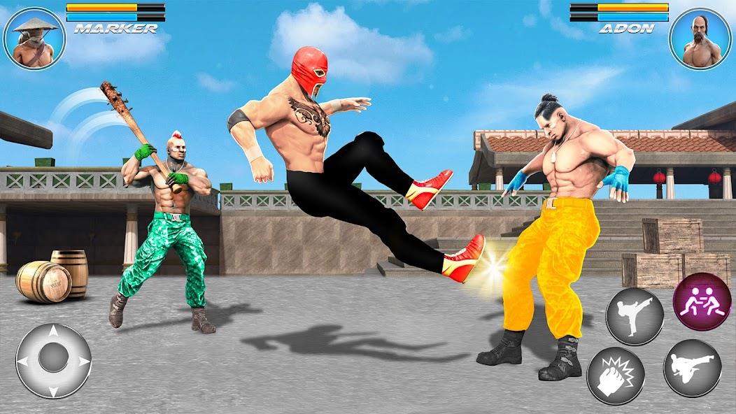 Kung Fu karate Game Offline 3D Mod Captura de tela 2