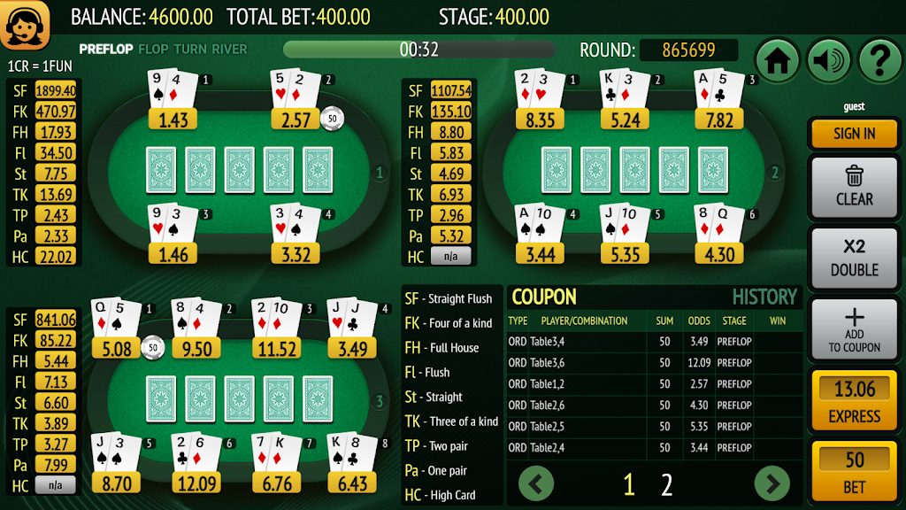 Bet on Poker 스크린샷 0