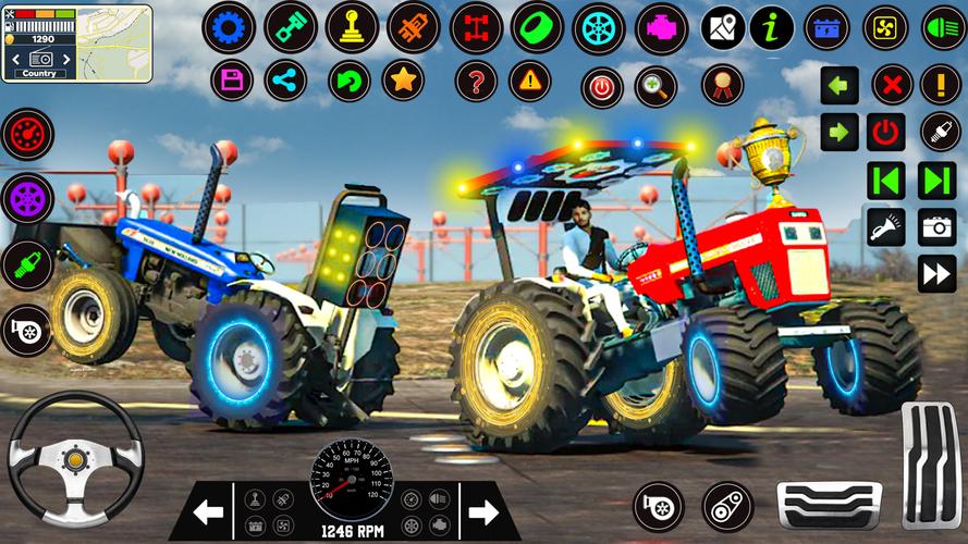 Indian Tractor Tochan Game 3d Screenshot 2