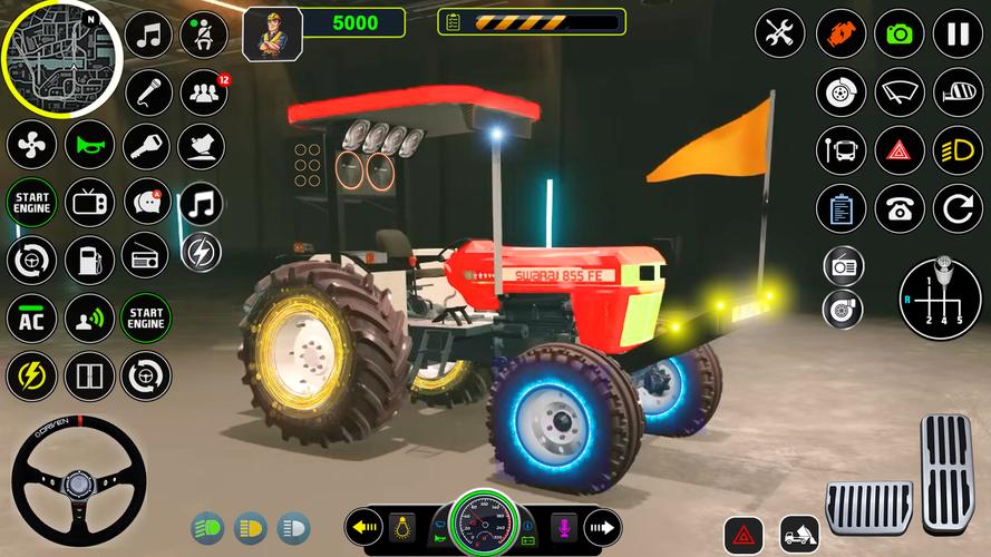 Indian Tractor Tochan Game 3d Screenshot 3