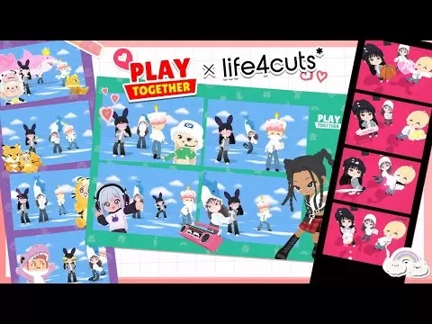 Play Together Life4cuts Collaboration