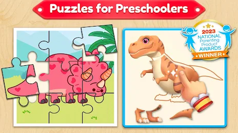 Dino Puzzle Games for Toddlers Скриншот 0