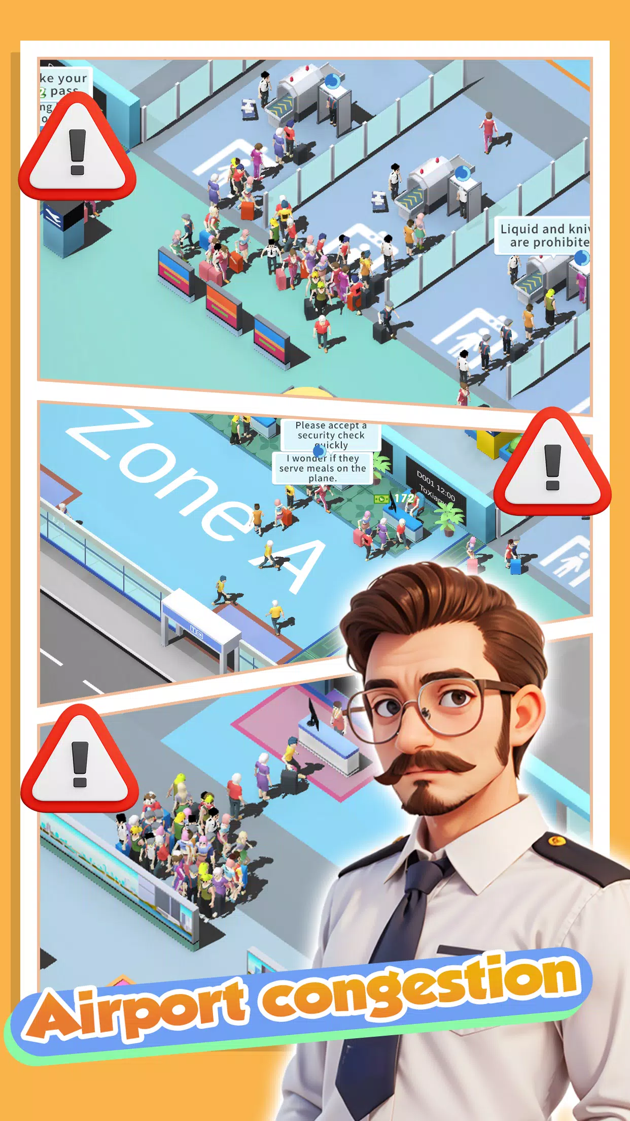 Happy Airport:Simulator Captura de pantalla 0