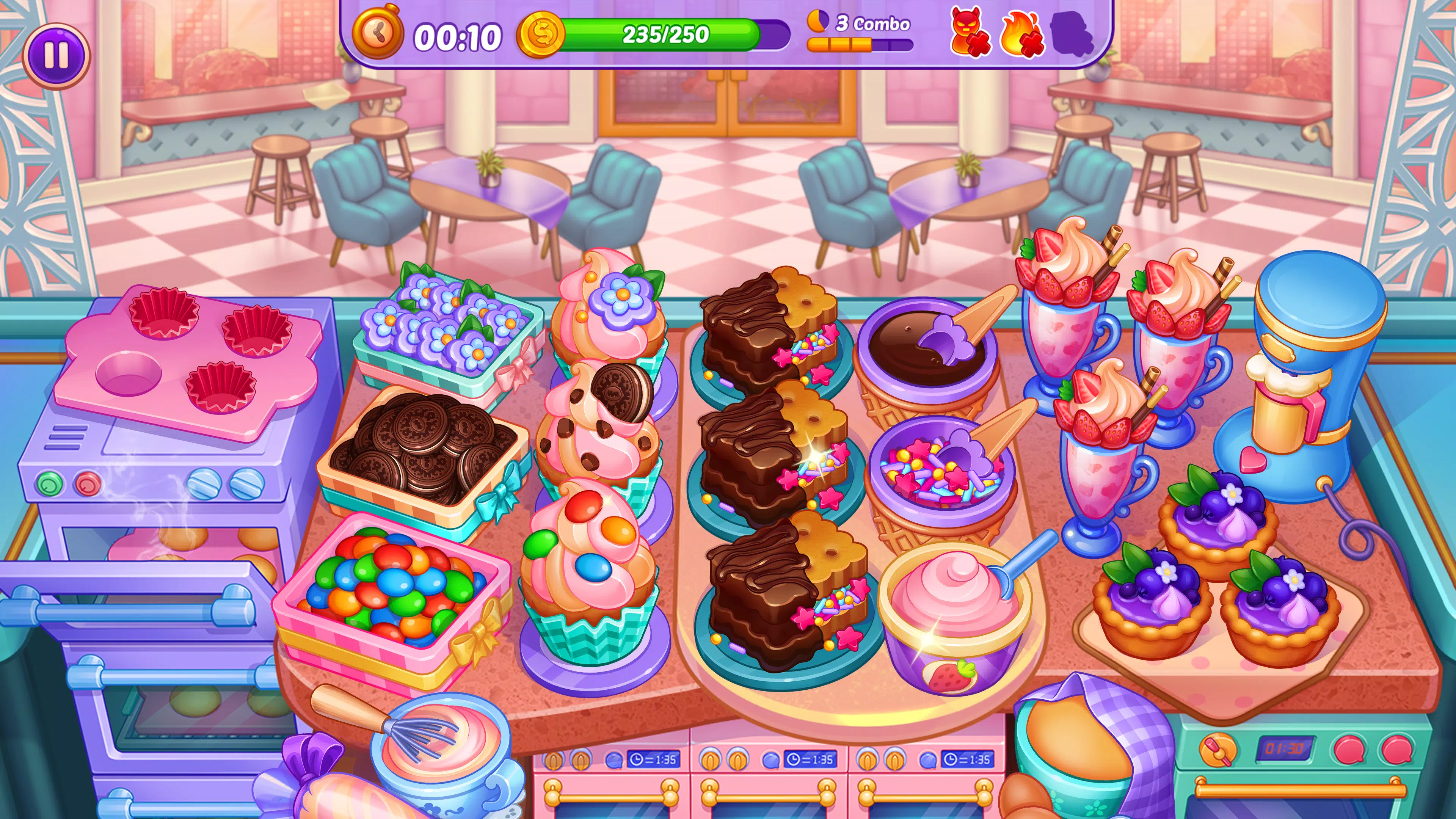 Cooking Crush: Jogo de Cozinha Captura de tela 2