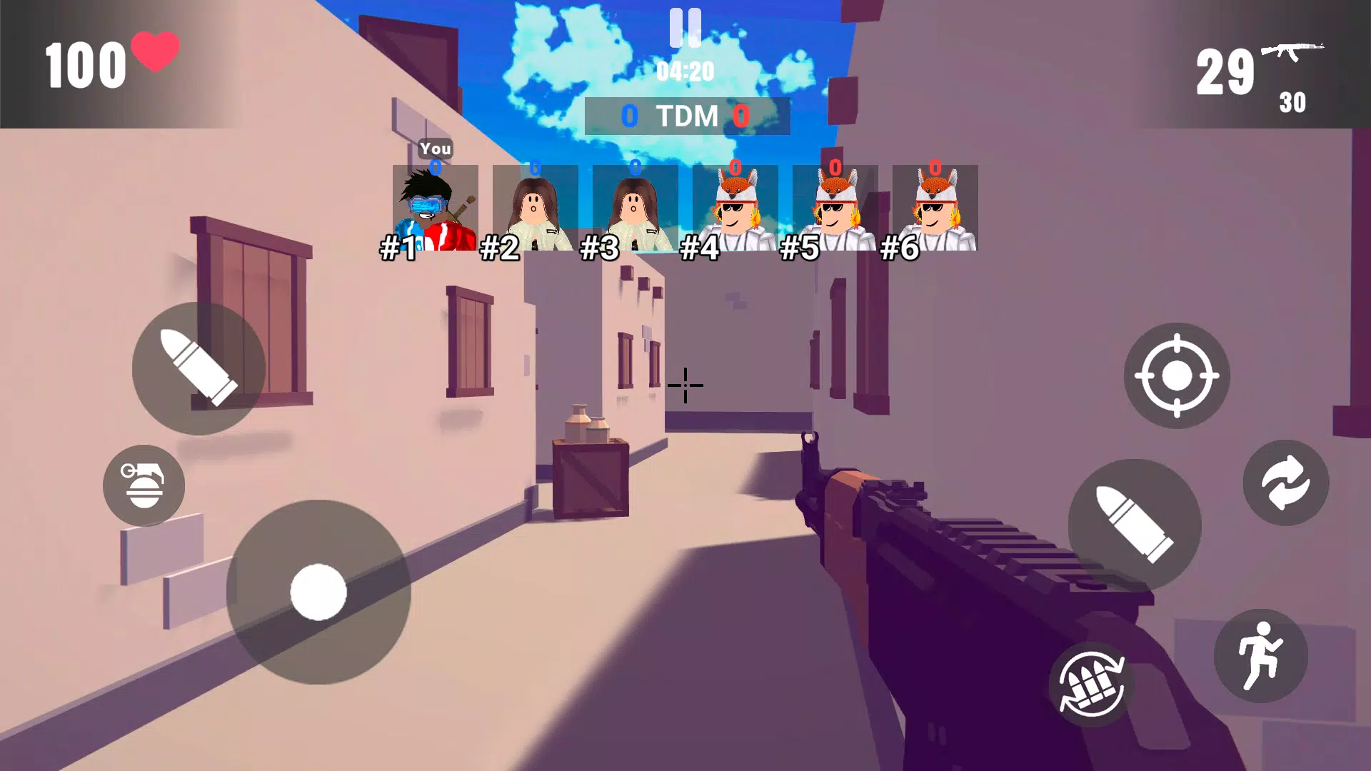 Gunfight Arena: Obby Shooter Ảnh chụp màn hình 1