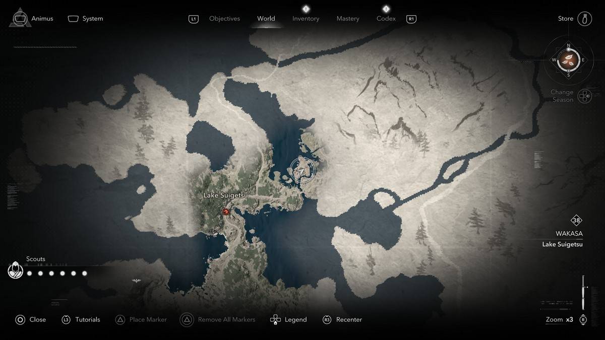 ที่ตั้งตามตำนาน Sumi-E ในเงามืดของ Assassin's Creed