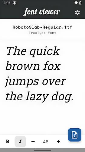 Font Viewer - Preview Fonts स्क्रीनशॉट 0