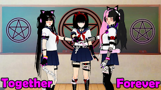 SchoolGirl AI 3D Anime Sandbox Ảnh chụp màn hình 1