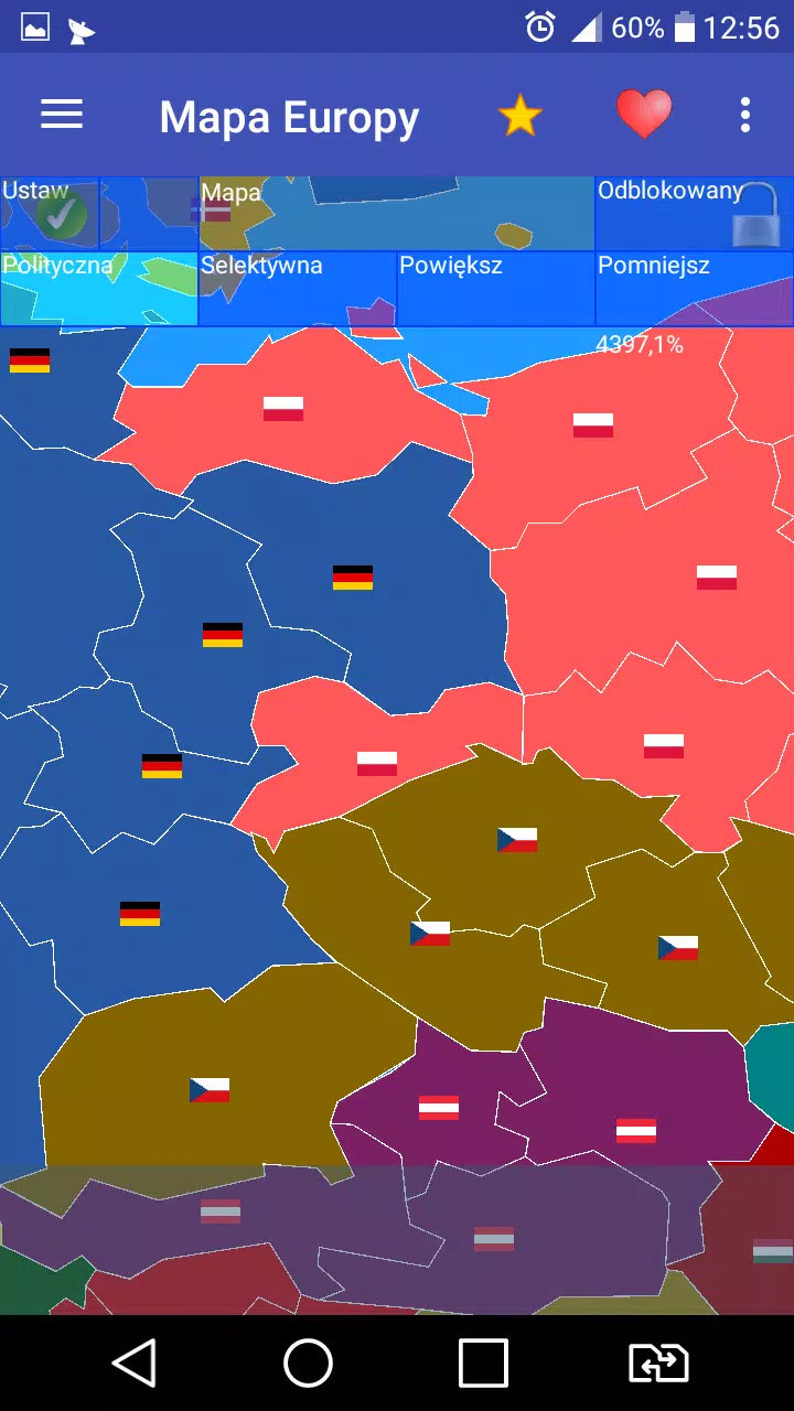 Europe map スクリーンショット 3