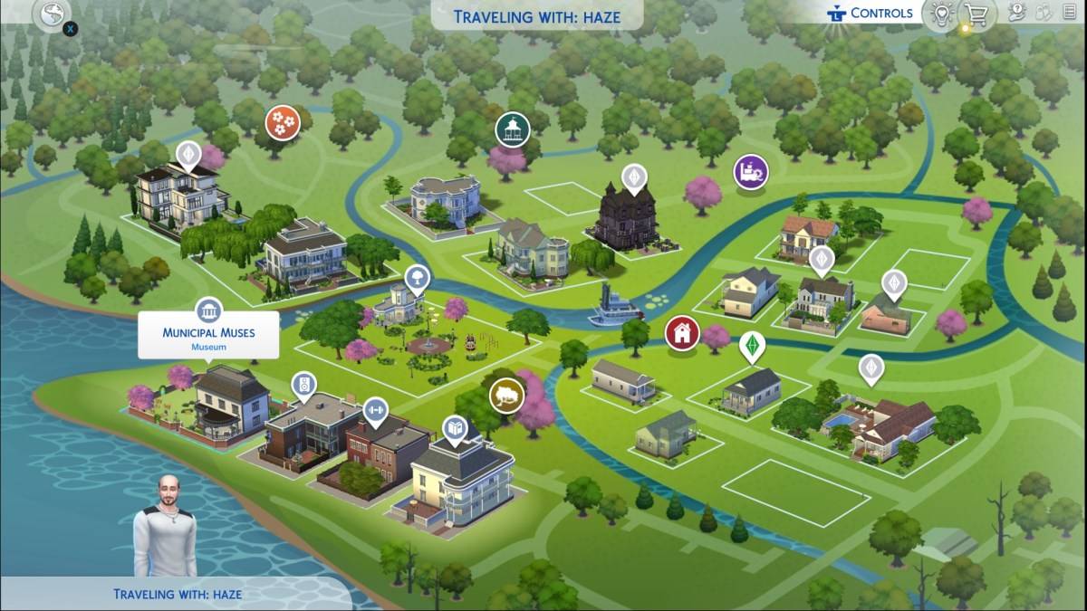 Ein Museum in den Sims 4 als Teil eines Artikels zum Studium einer historischen Ausstellung.