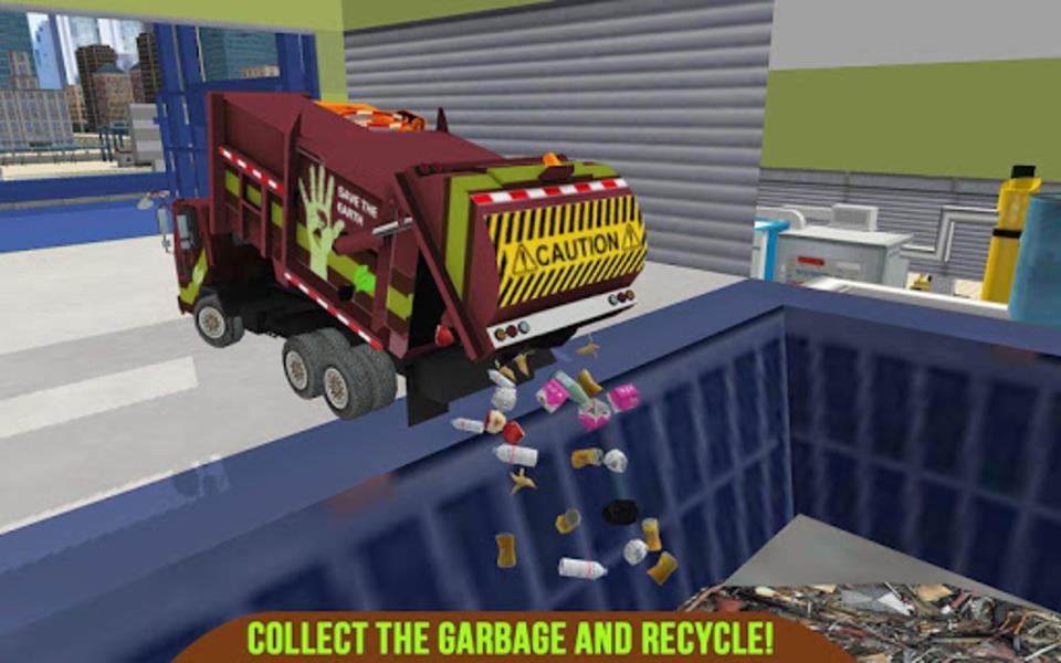 Garbage Truck Recycling SIM Captura de pantalla 3