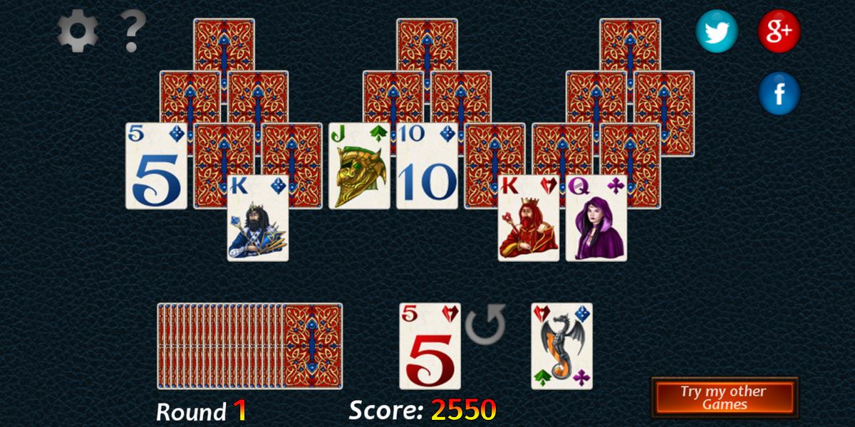 Fantasy Solitaire TriPeaks Captura de pantalla 2