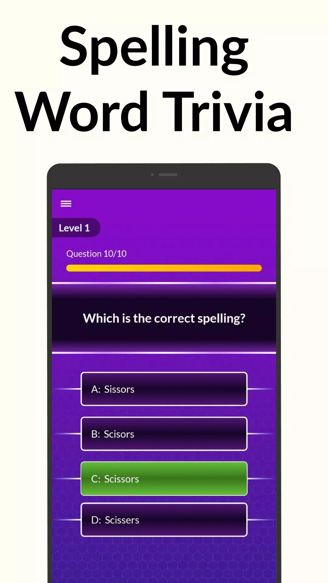 Spelling Bee: Spelling Quiz Tangkapan skrin 0