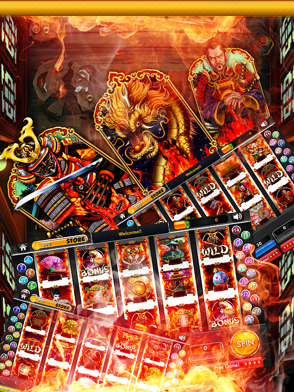 Blazing Samurai Slots – Free スクリーンショット 0