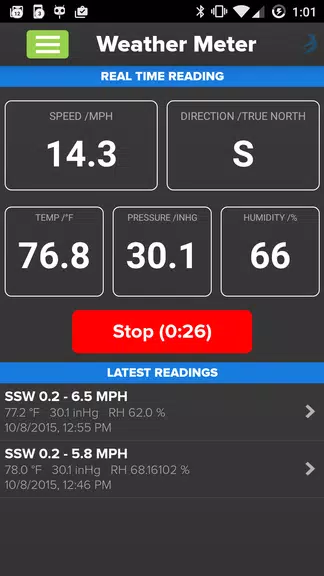 Schermata Wind & Weather Meter 0