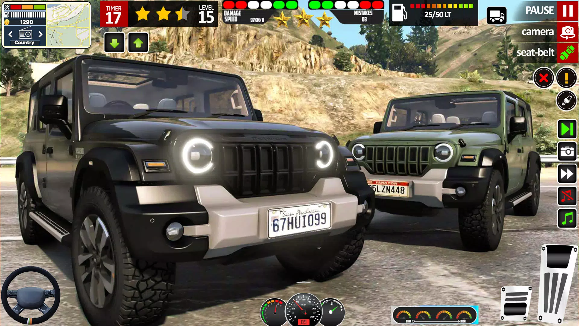 Offroad Jeep Game Simulator 3d Captura de pantalla 2