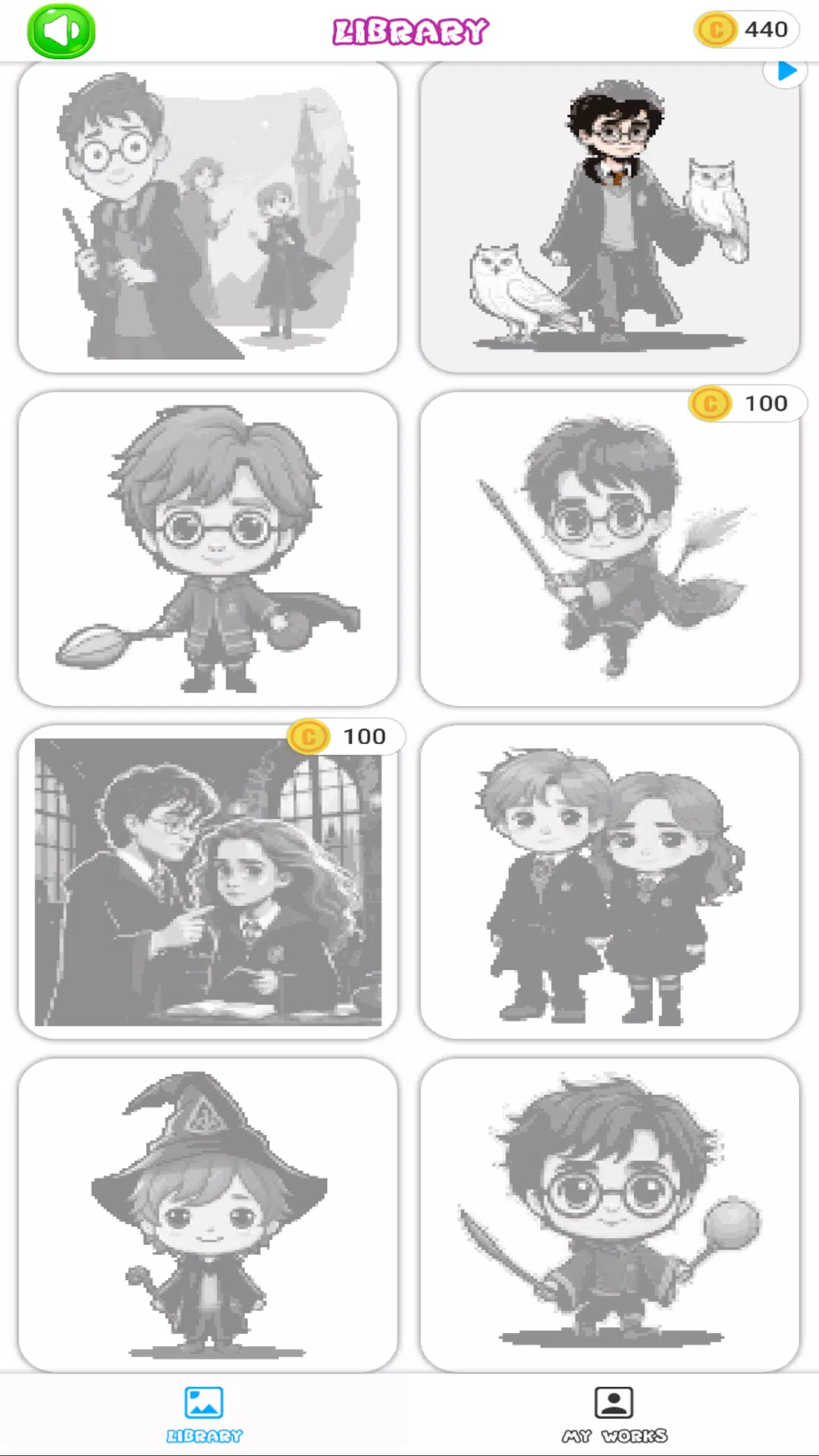 Hogwart Cartoon Pixel Art スクリーンショット 3