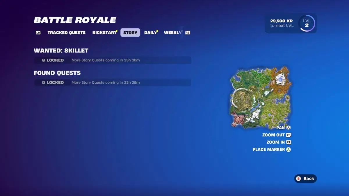 Missões fora da lei no Fortnite Capítulo 6, temporada 2.