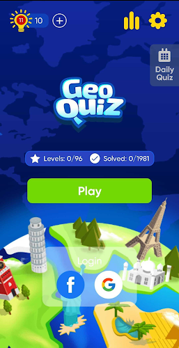 Geo Quiz: World Geography, Map スクリーンショット 0