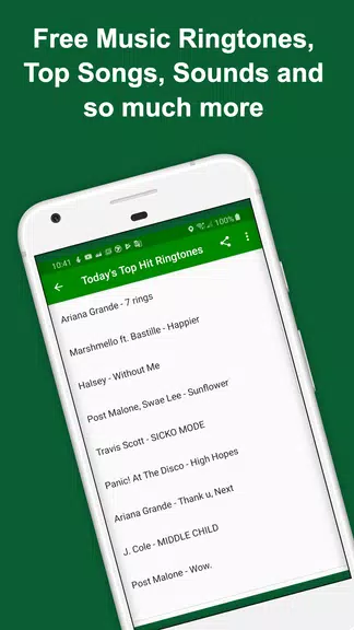 Schermata Today’s Hit Ringtones - Free New Music Ring Tones 0
