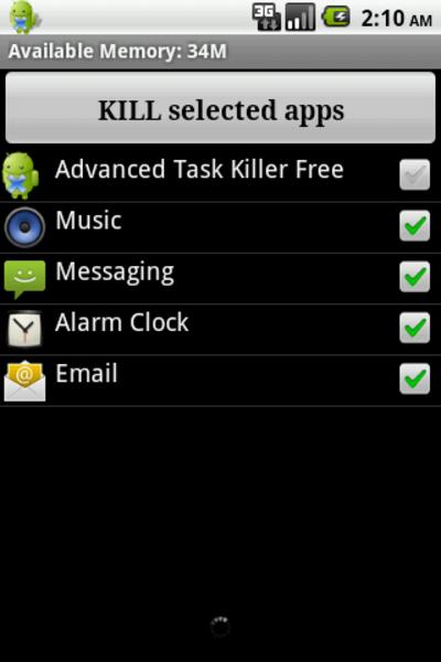 Advanced Task Killer Screenshot 0