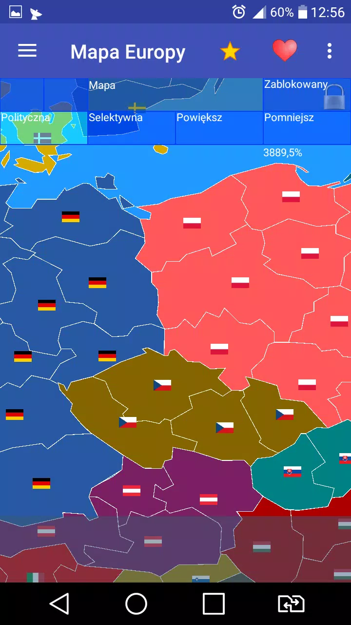 Europe map スクリーンショット 2