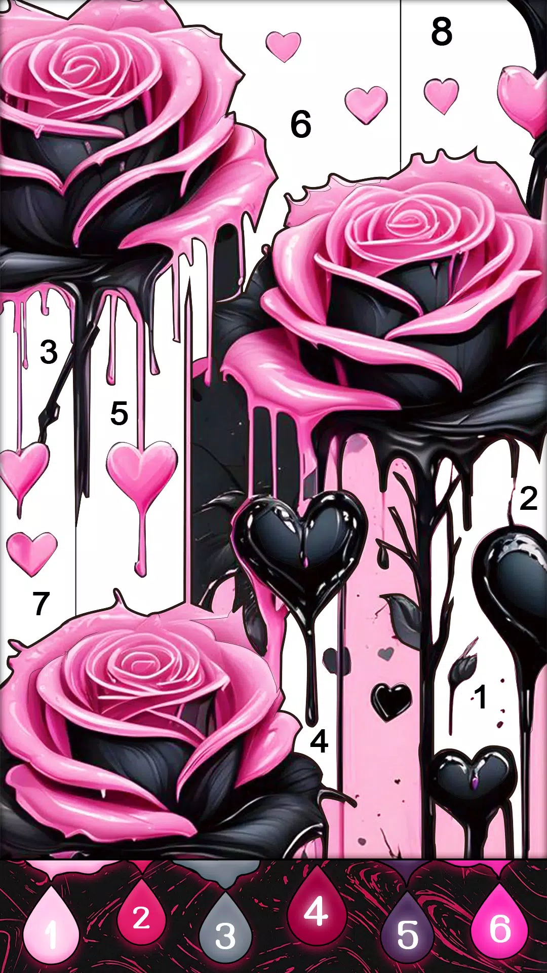 Fluid Art:Color By Number Скриншот 2