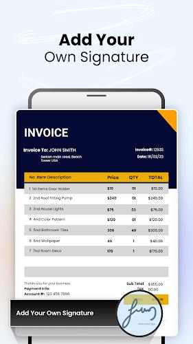 Invoice Maker and Generator Ekran Görüntüsü 3