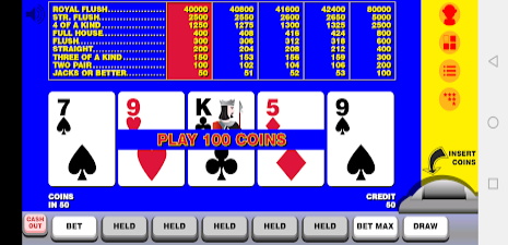 Video Poker with Double Up Zrzut ekranu 2