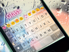 Free Glass Emoji Keyboard Skin Capture d'écran 2