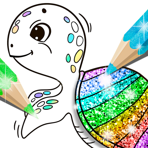 Glitter Coloring Game for Kids